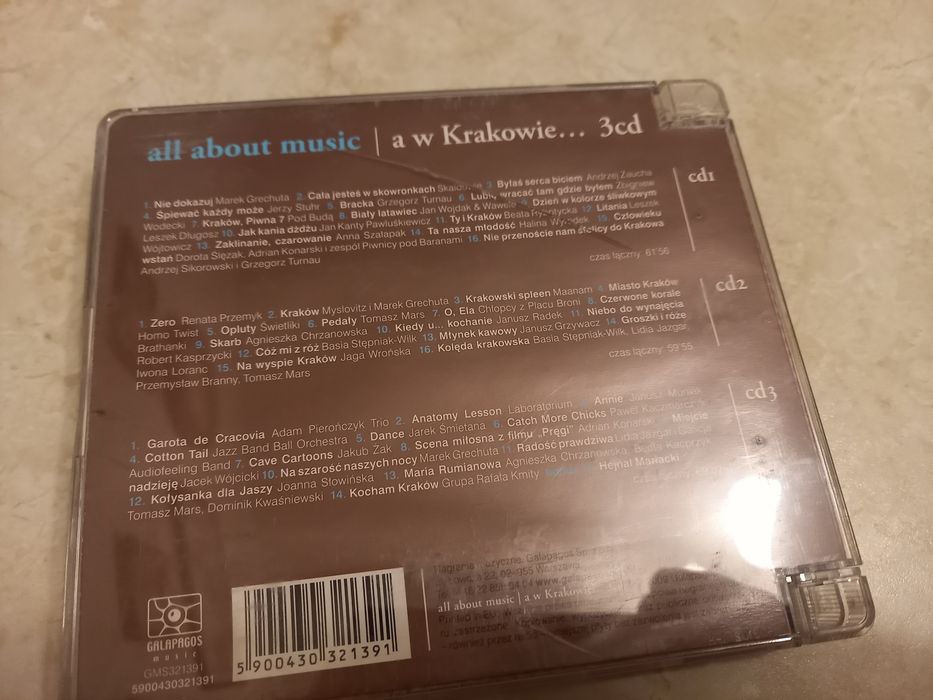 Plyta cd all about music 3 cd a w Krakowie album