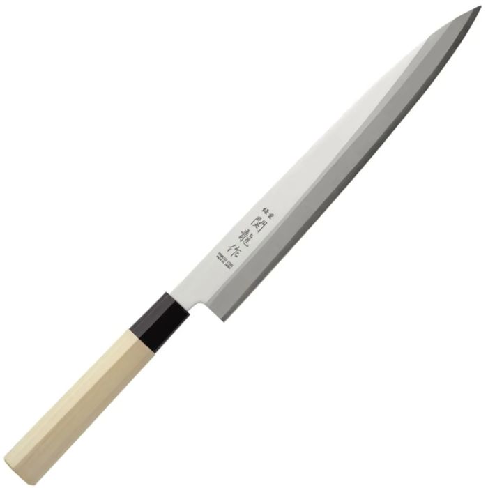 Nóż japoński sashimi z drewnianą rączką 240 mm - hendi 845042