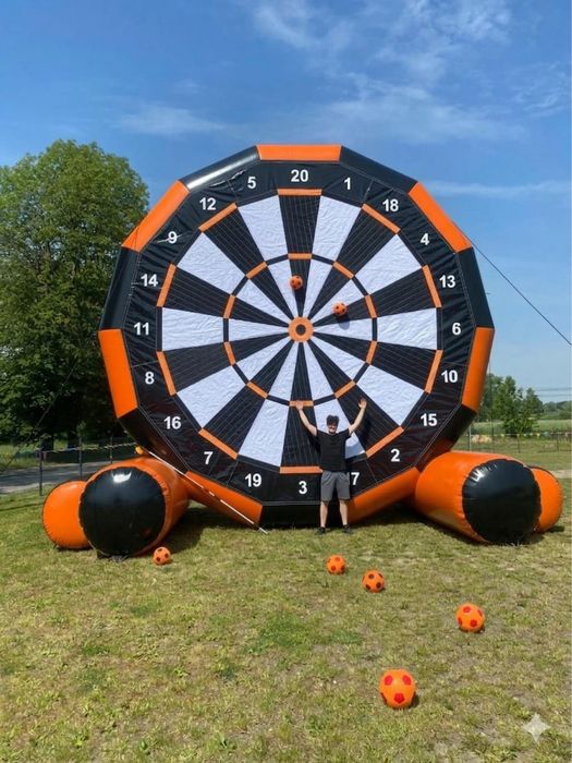 Atrakcje na imprezy – EUROBUNGEE, tor przeszkód, dart gigant, dmuchańce