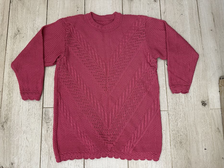 Różowy oversize sweter rozm.L