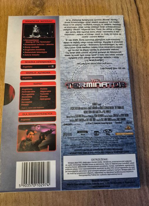 Terminator dvd rozszerzona PL