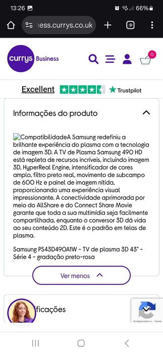 Samsung PS43D490A1W - 43" 3D plasma TV