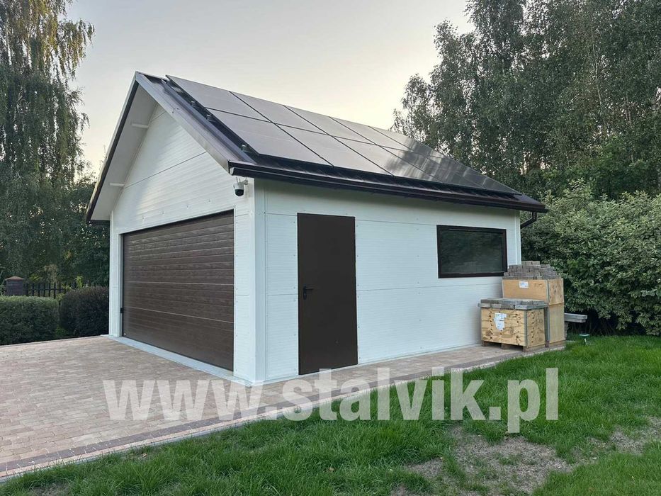 Garaże z płyt warstwowych, Hale, Wiaty, Carporty, Konstrukcje stalowe