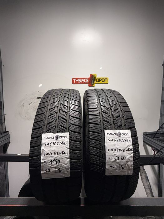 2x Continental VanContact Winter 215/65 R16C zimowe 8.0mm DOT 4122