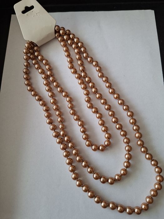 Naszyjnik perły sztuczne
