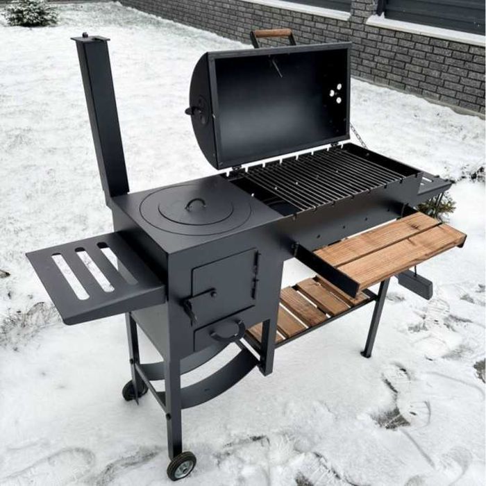 ПОФАРБОВАНИЙ!! Мангал гриль з пічкою, мангали для дому і дачі