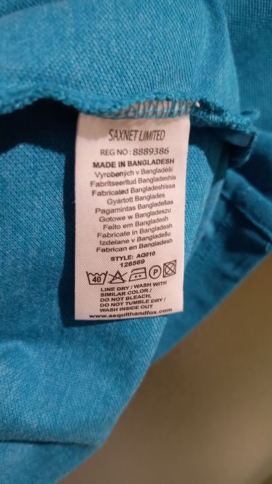 Asquith & Fox  NOWA  Brytyjska męska koszulka polo z bawełny, Roz. M