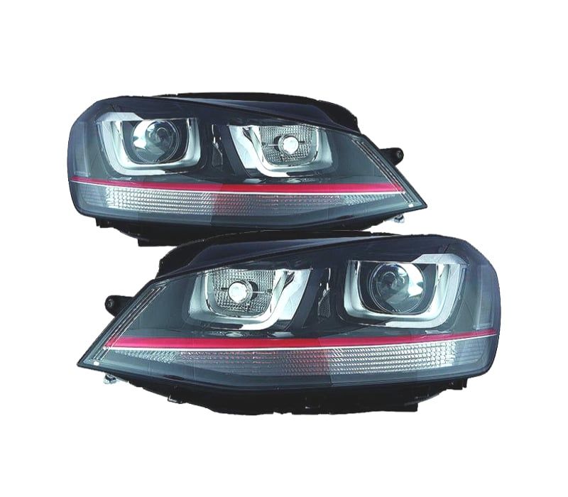 FAROÍS XENON VOLKSWAGEN VW GOLF VII GTI GTD 12-17 FUNDO PRETO