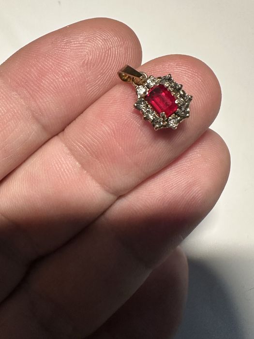 Кулон срібло з каменцями