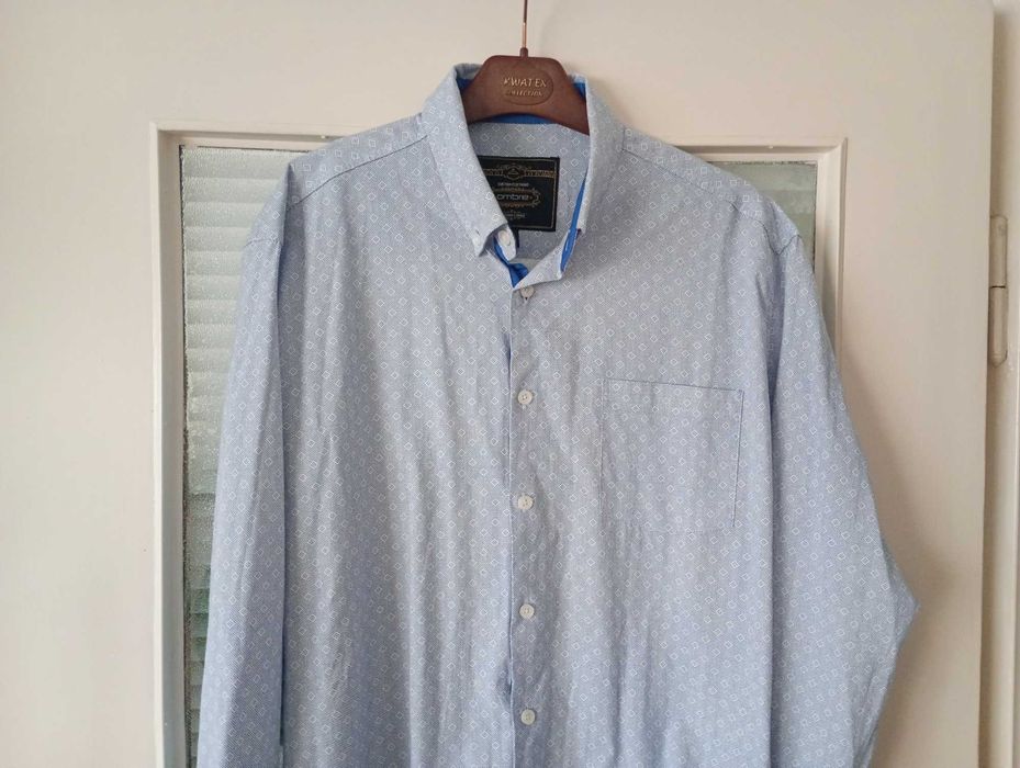 Koszula niebieska Ombre we wzór rozmiar M