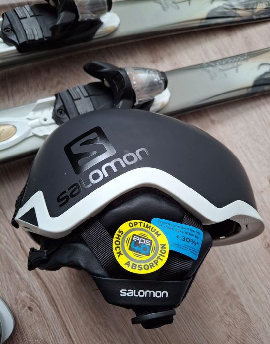 Nowy kask narciarski Salomon + okulary Everest