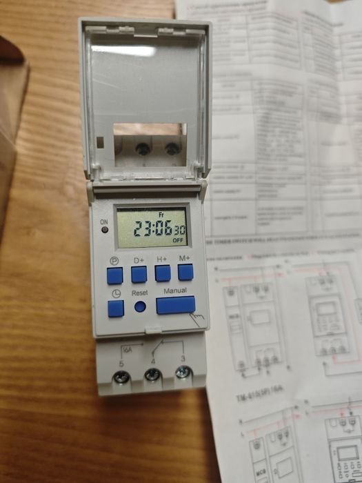 Programmable DIN-Rail Digital Timer – TM615 (Lightly Used)64740903327747120