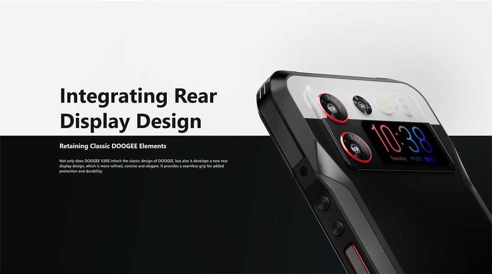 DOOGEE V20S, 32/256Gb, 6,43" AMOLED FHD+ Dimensity 6020+бампер 6000мАч