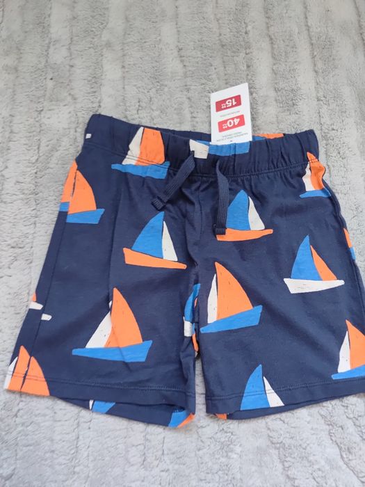 Nowe szorty h&m 110 krótkie spodenki
