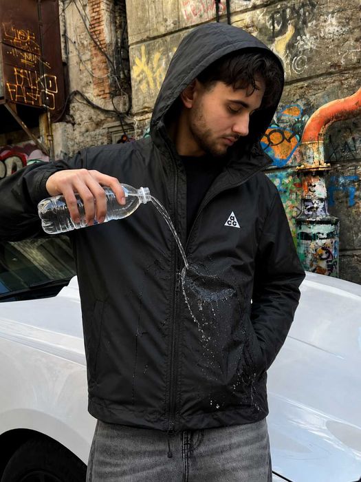 XS S M L XL XXL — Черная Куртка Найк Асг — Ветровка Nike acg