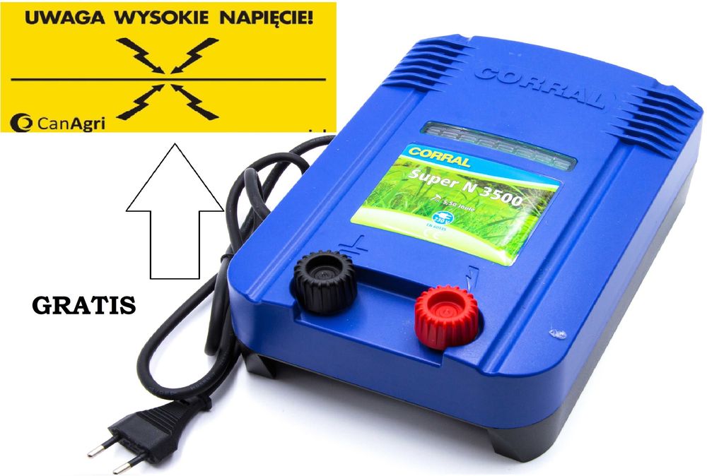 Elektryzator uniwersalny Corral N3500,na dziki, dla koni, bydła, owiec