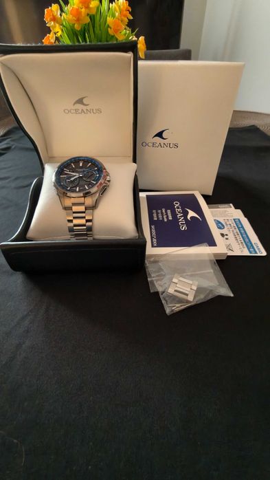 Zegarek Casio Oceanus G1000 Full Set JDM GPS Tytan Szafir