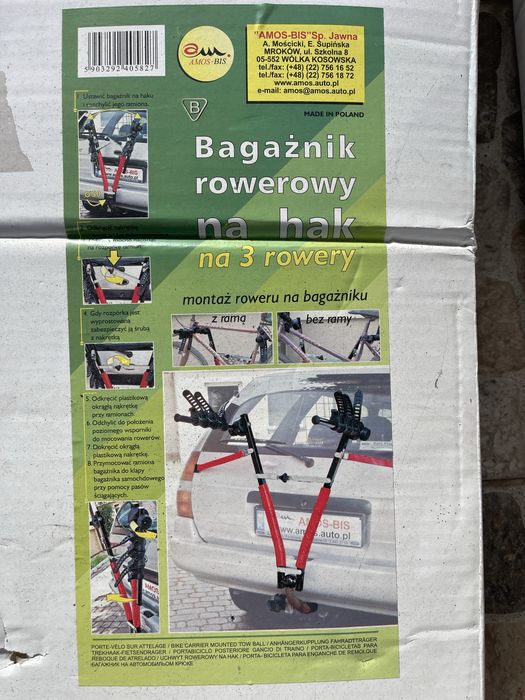 Sprzedam bagażnik rowerowy na hak
