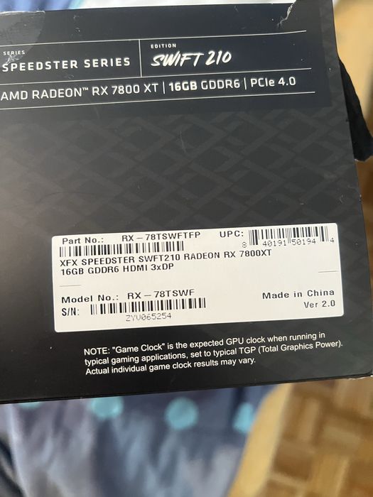 Amd Radeon Rx7800 XT 16gb Como nova