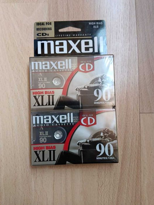 Nowe kasety magnetofonowe MAXELL HIGH BIAS  XL II 90,110