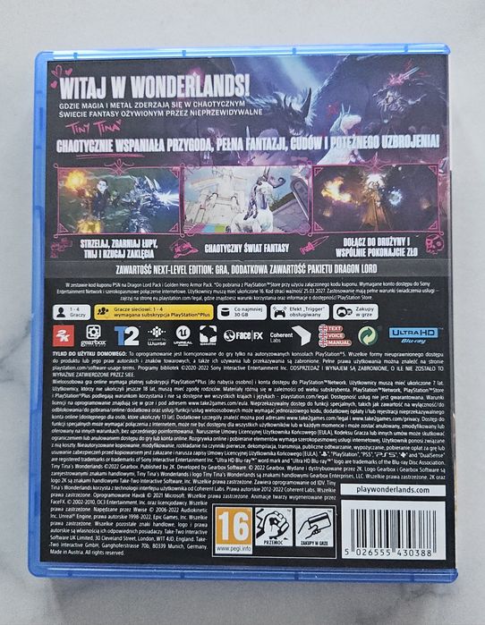 Tiny Tina's wonderlands ps5