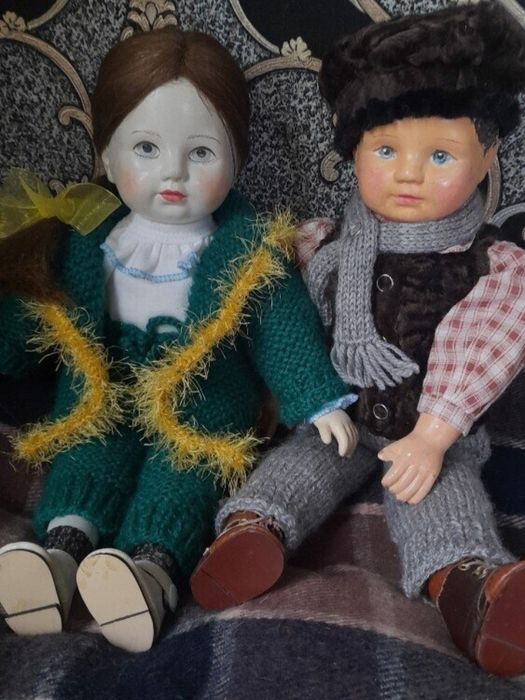 Антікварна лялька 40 см бігідур