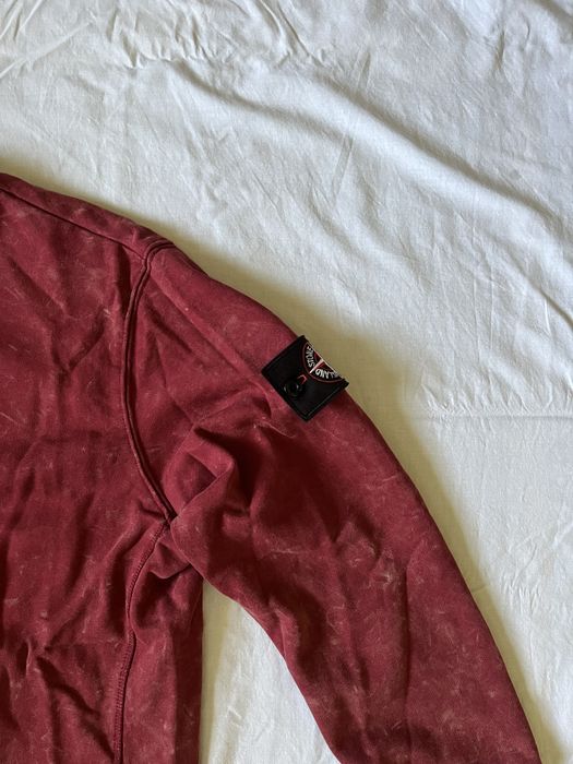 НЕ ПЕРЕШИВ!!! Stone island off dye red / світшот off dye red / худі stone island off dye red