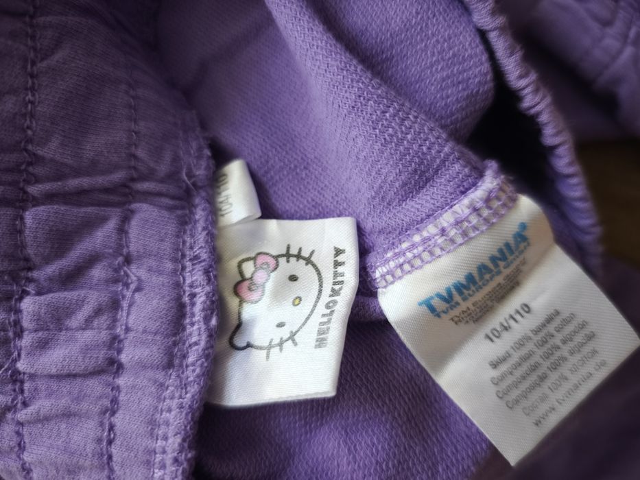 Spodnie dresowe hello kitty 104-110 100% bawełna jak nowe