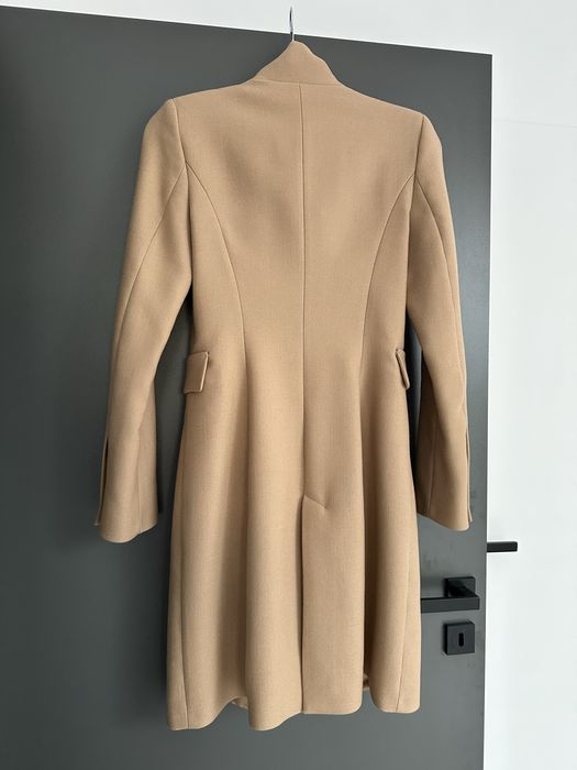 Płaszcz Zara r.xs 100%wełna beżowy