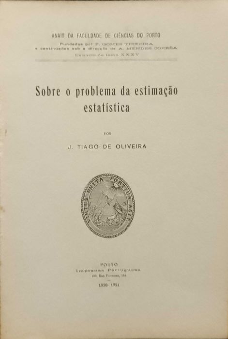 Sobre o problema da estimação estatística - J. Tiago de Oliveira