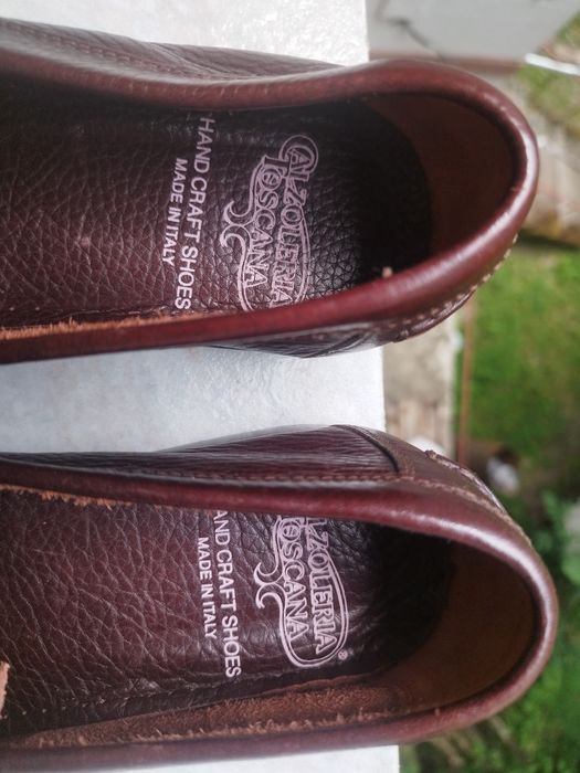 Оригінал Нові CALZOLIERIA TOSCANA чоловічі лофери Handcrafted in ITALY розмір 42