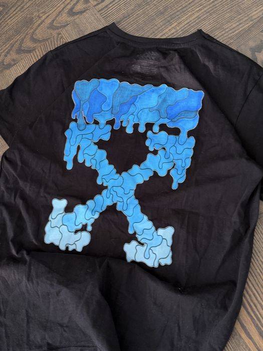 Koszulka off white czarna z duzym logo