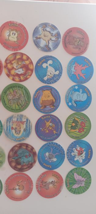 Tazos Pokemon attack 1 2 3 league raros