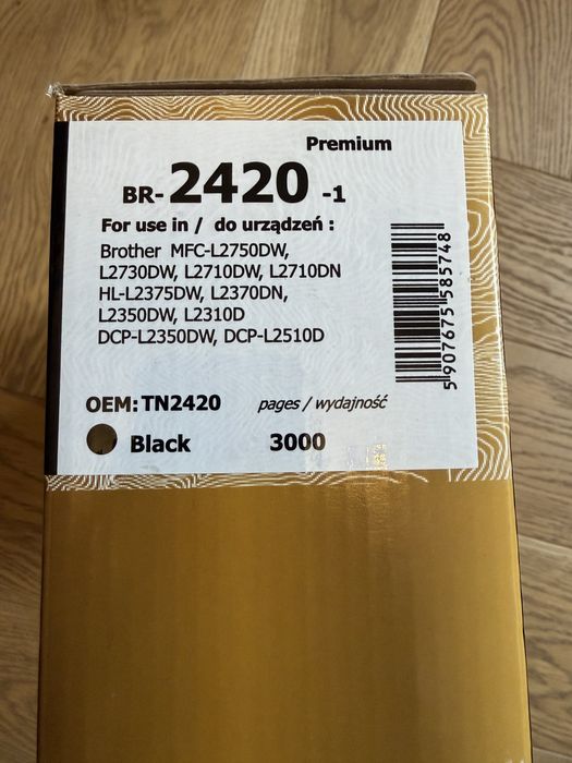 Toner Brother TN-2420 4INK XL 3000 stron – NOWY (otwarty)