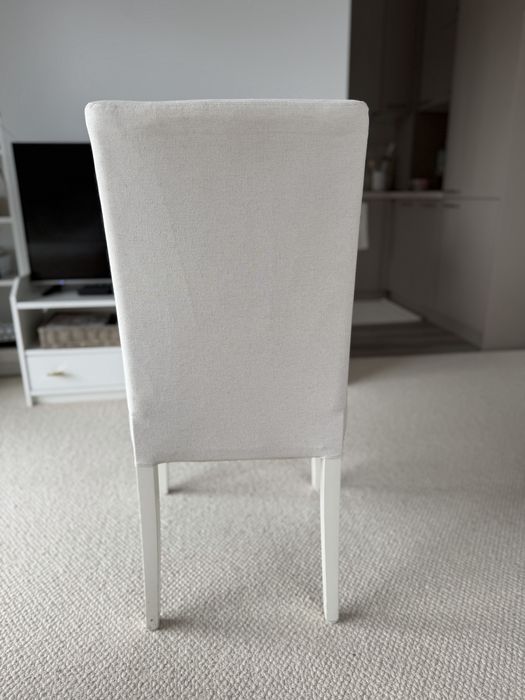 Krzesło bergmund ikea beżowe kremowe białe
