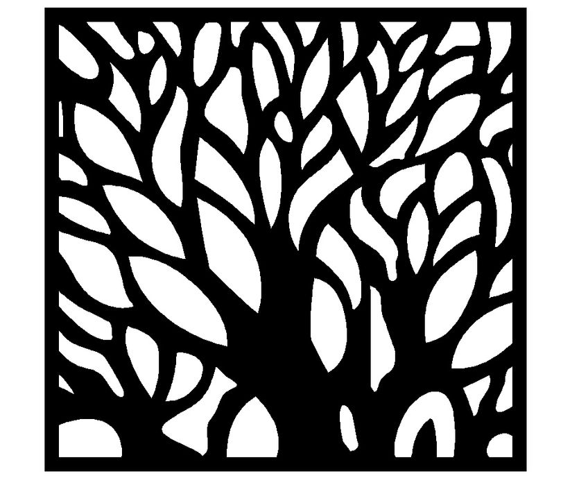 Balustrada wycinana, barierka ażurowa, laserowa z blachy panel stal