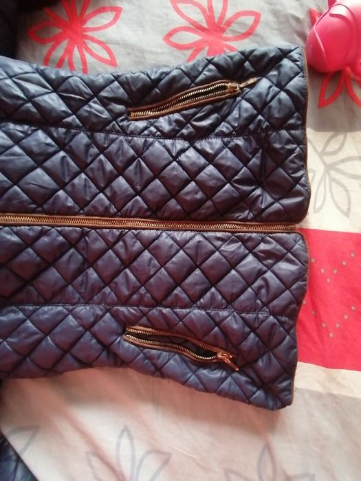 Kurtka pikowana granatowa