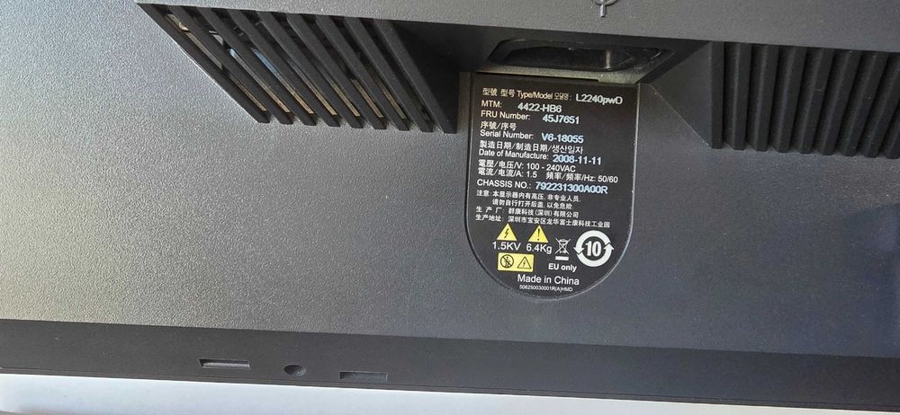 Monitor Lenovo ThinkVision L2240p 22" Widescreen