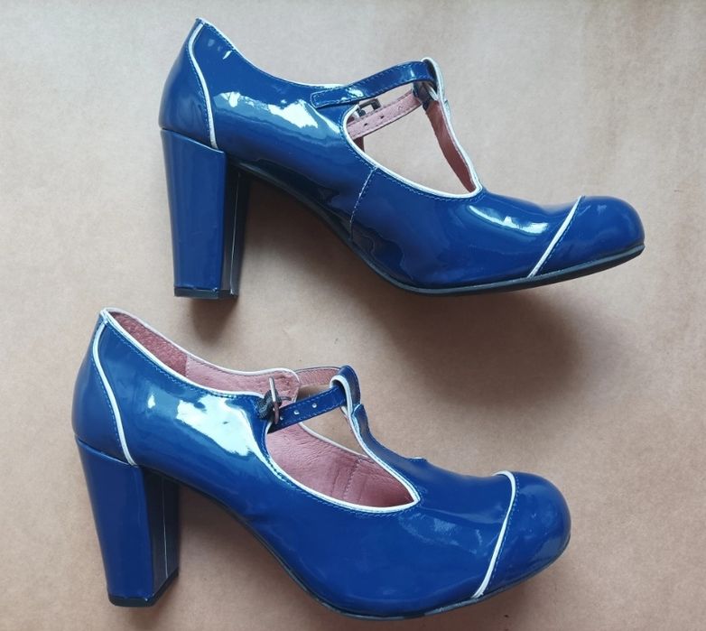 40 26cm Czółenka Mod Shoes skórzane damskie 40 26cm kryte