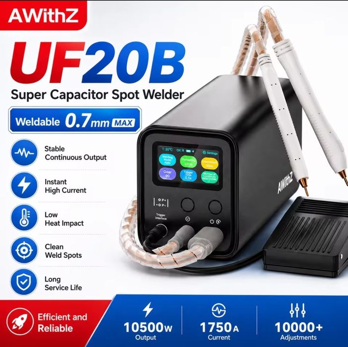 Zgrzewarka do ogniw baterii AWithZ UF20B 10.5kW 18650 21700 POLECANA