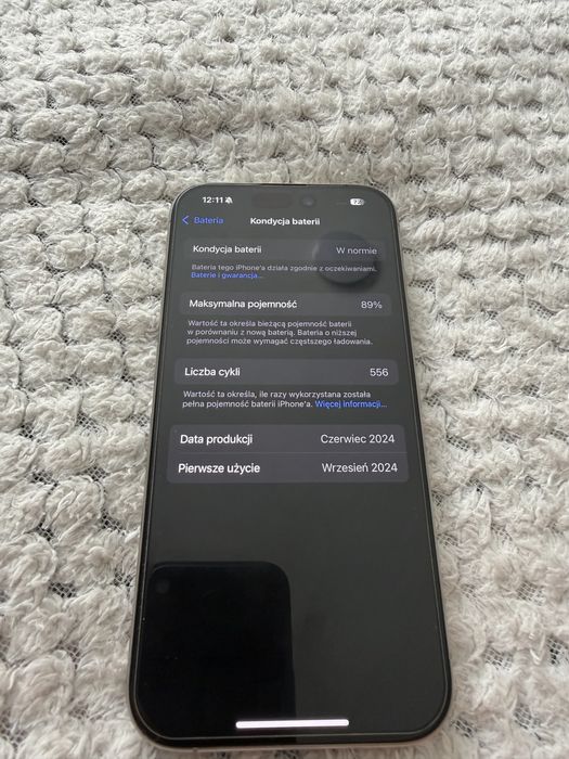iPhone 15 Pro 128GB | 89% bateria | pudełko + 4 etui