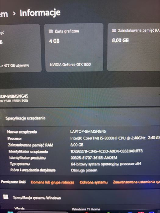 Laptop Lenovo legion