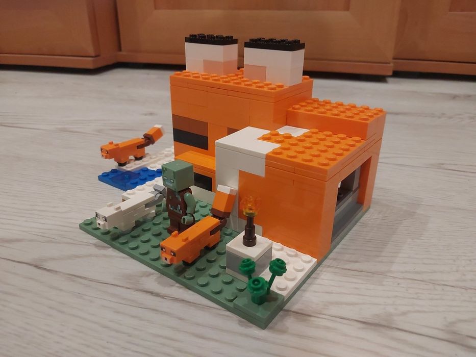 Zestaw LEGO Minecraft 21178 oryginalny Lesia Chatka The fox ledge