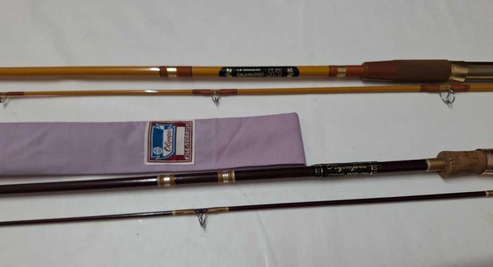 2 Canas de pesca "Olympic" - Novas - De Coleção