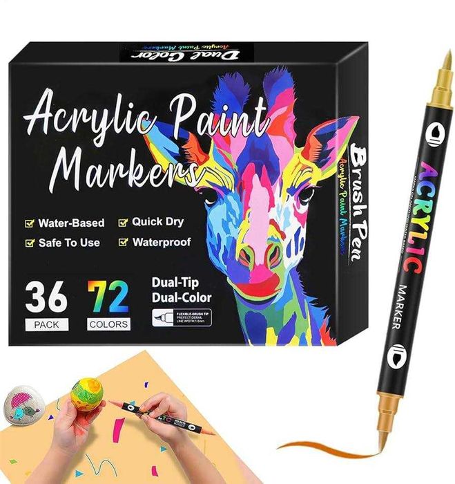 Набір акрилових маркерів для малювання