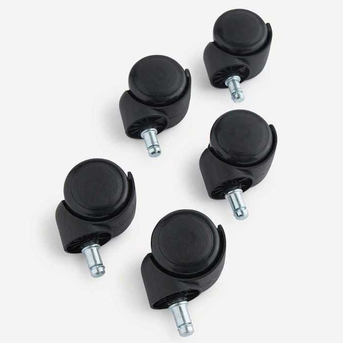 NOVO - Conjunto Universal Rodas para Cadeira - 5 Unidades - STAPLES