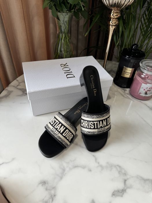 Klapki Dior Dway Heeled black