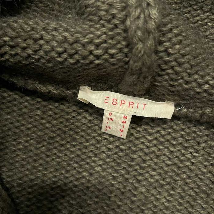 Vintage Sweter Warkocz Sztuczne Futerko Knit Sweater Retro Y2K
