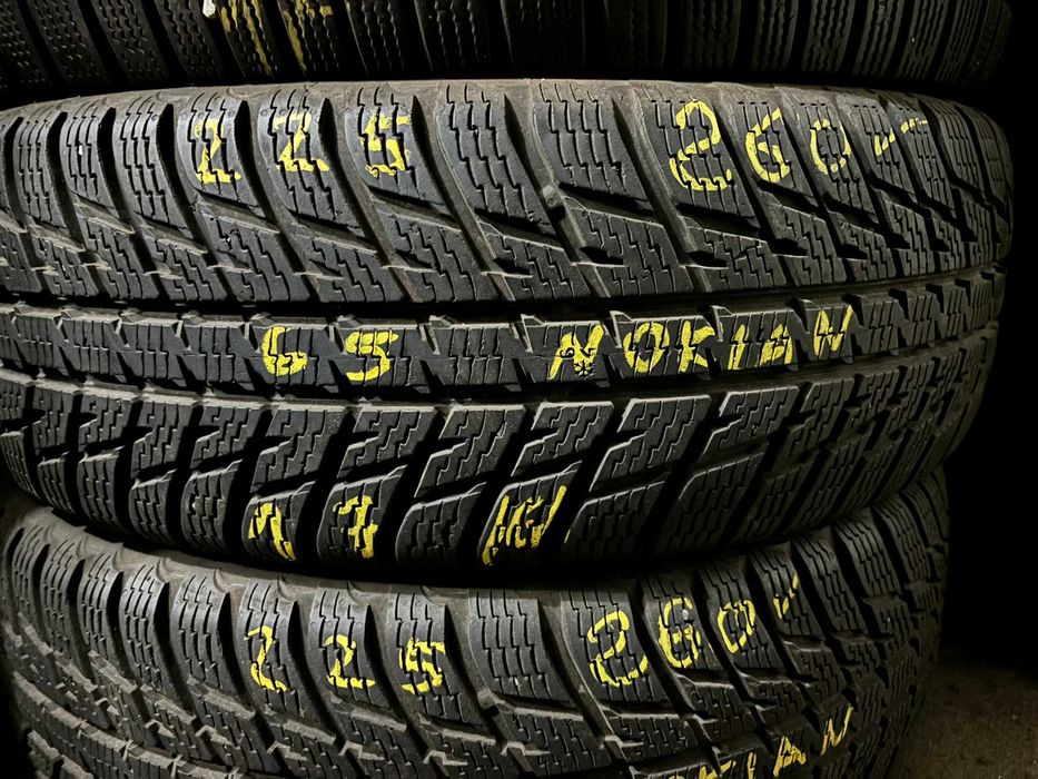 2X Opony Zimowe 225/65R17 225/65/17 NOKIAN WR SUV3 7.2MM JAK NOWE!