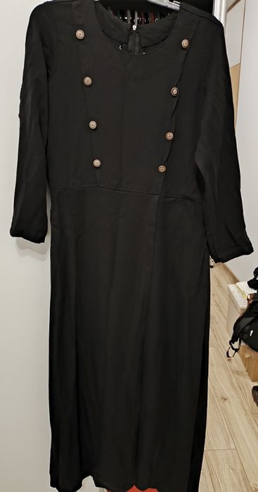 Czarna długa sukienka/tunika